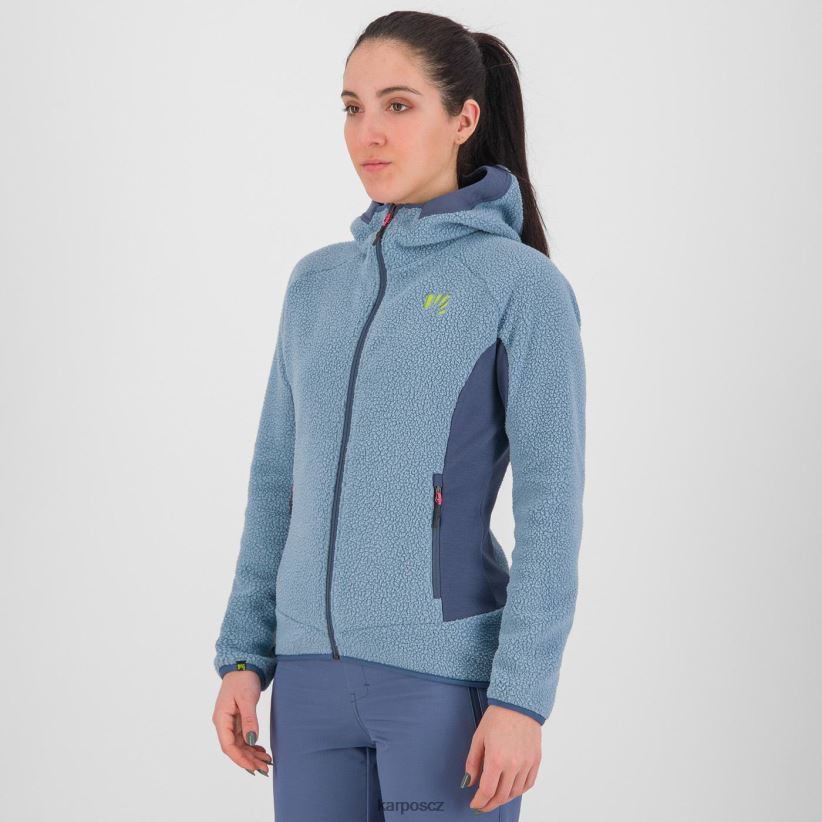 Mikina z 80. let s fleecem ženy Karpos horský pramen / Beringovo moře rouno| T6XZZH1117