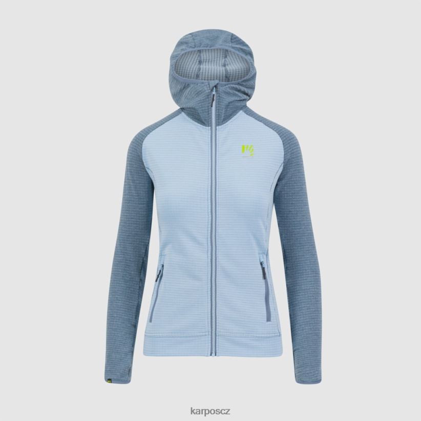 ambrizzola s kapucí na zip ženy Karpos akvamarínové/jarní jezero rouno| T6XZZH1167