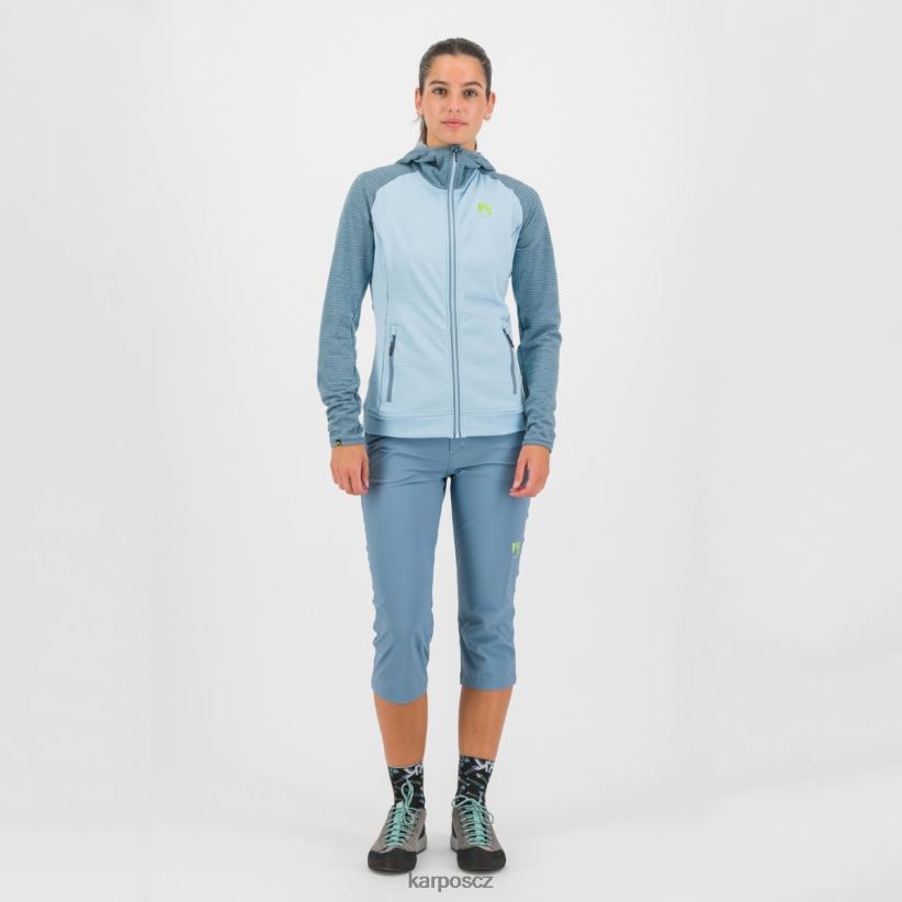 ambrizzola s kapucí na zip ženy Karpos akvamarínové/jarní jezero rouno| T6XZZH1167