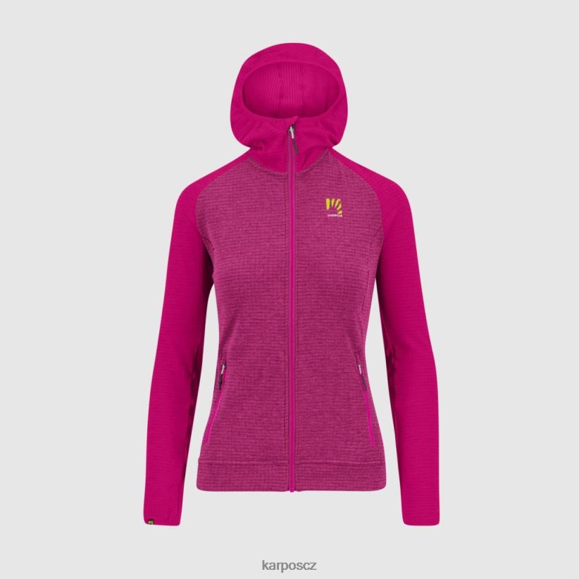 ambrizzola s kapucí na zip ženy Karpos třešňové jubileum/narážka rouno| T6XZZH1166