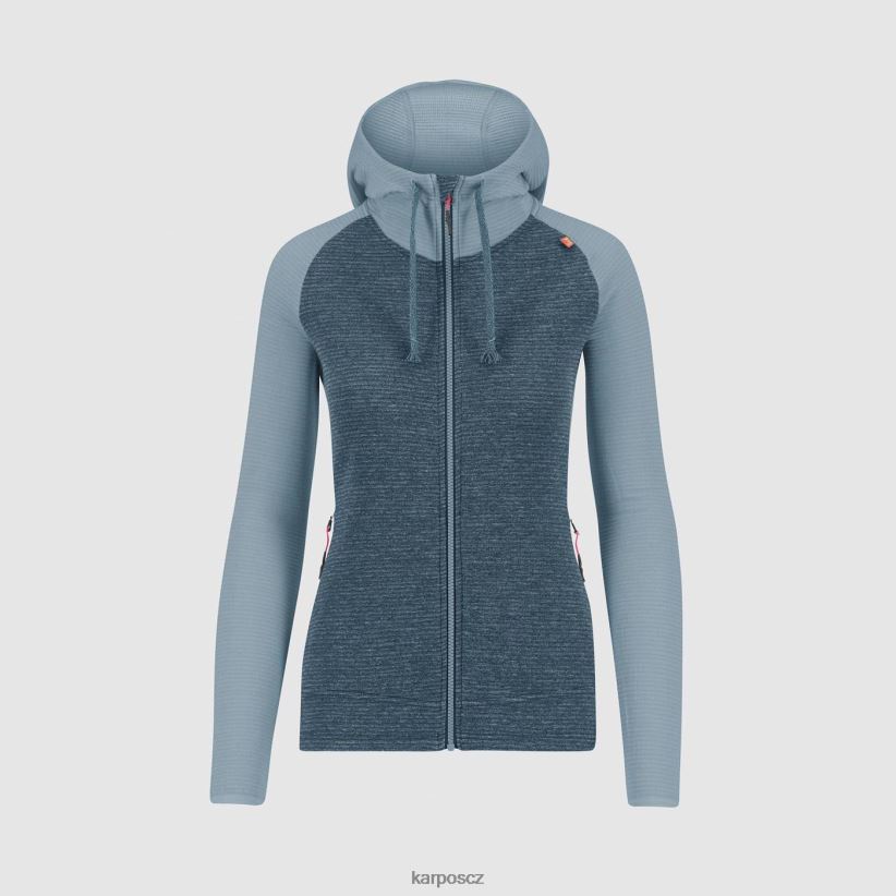 camoscio s kapucí na zip ženy Karpos Beringovo mořské/horské jaro rouno| T6XZZH1122