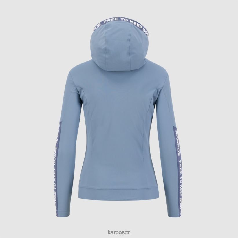 easyfrizz w mikina s kapucí na zip ženy Karpos jarní jezero/vinobraní indigo rouno| T6XZZH1145