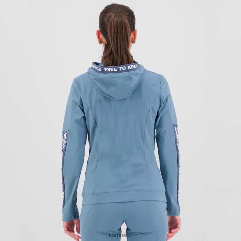 easyfrizz w mikina s kapucí na zip ženy Karpos jarní jezero/vinobraní indigo rouno| T6XZZH1145