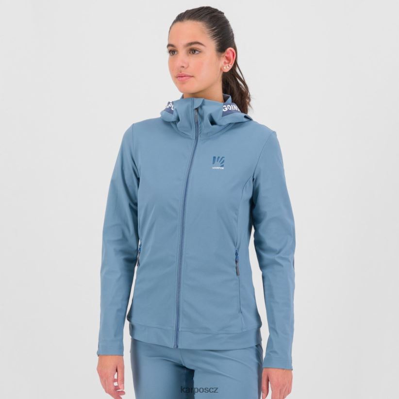 easyfrizz w mikina s kapucí na zip ženy Karpos jarní jezero/vinobraní indigo rouno| T6XZZH1145