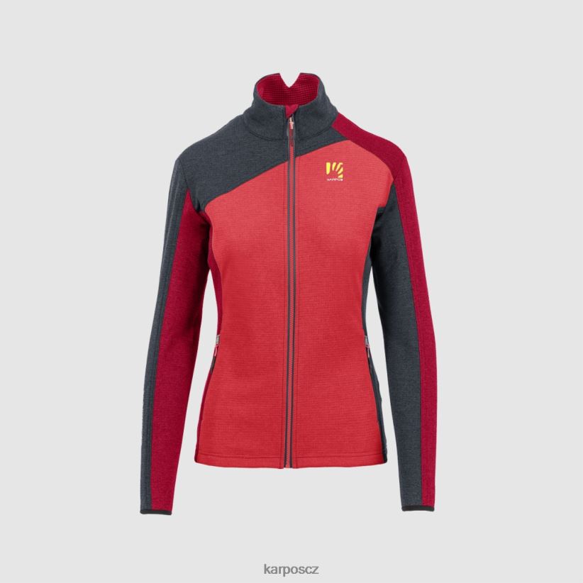 federa celorozepínací z fleece ženy Karpos vánoční hvězda/indický inkoust/šašek re rouno| T6XZZH1183