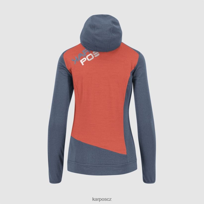 nuvolau w fleece ženy Karpos vintage indigo/žhavý korál rouno| T6XZZH1176