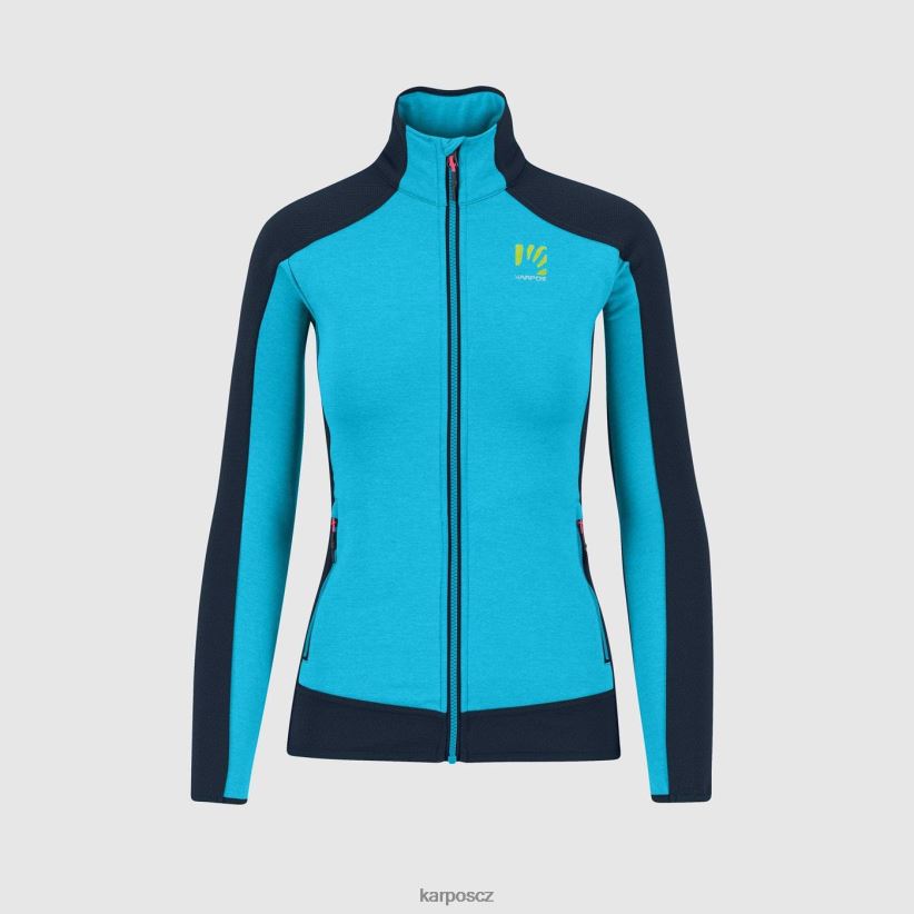 odle w fleece ženy Karpos modrý atol/vulkán rouno| T6XZZH1161