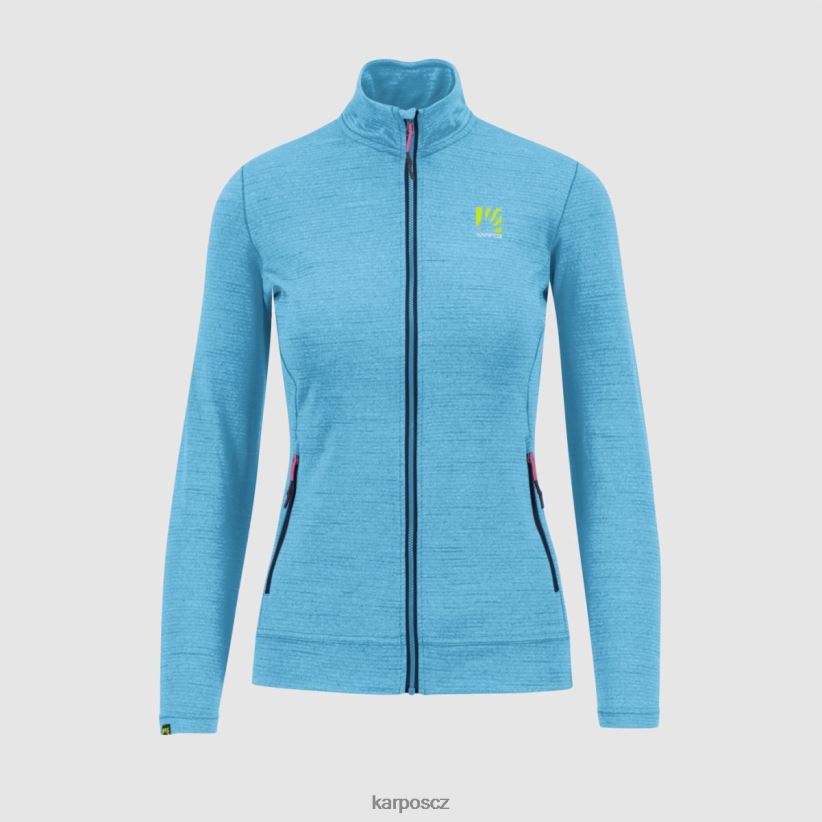 pomedes s tričkem ls ženy Karpos modrý atol rouno| T6XZZH1189