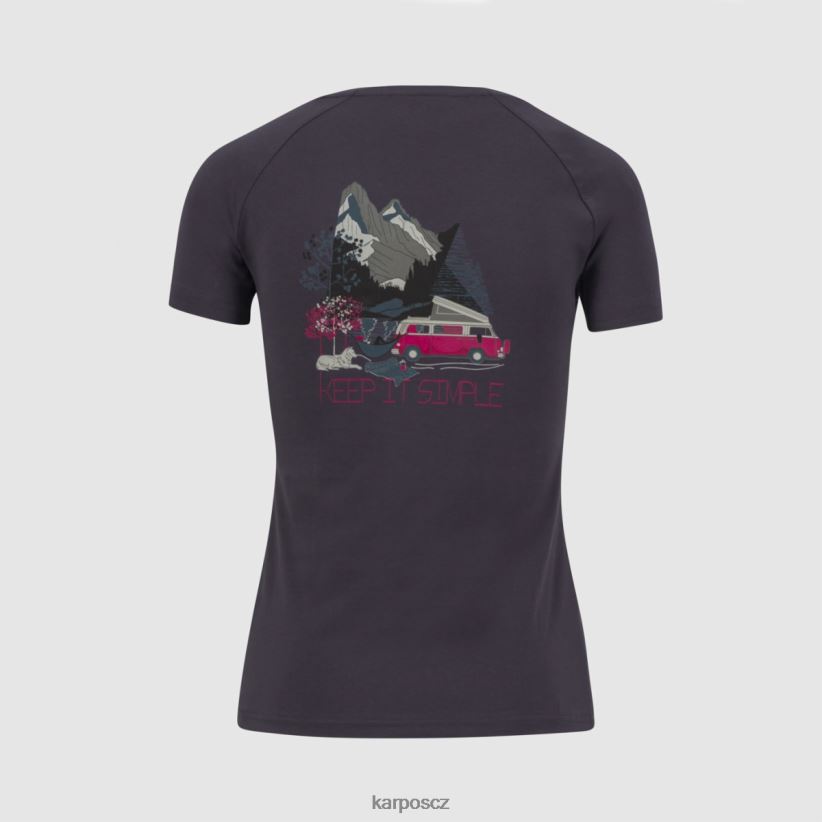 Genzianella s tričkem ženy Karpos ombre modrá tričko| T6XZZH1367