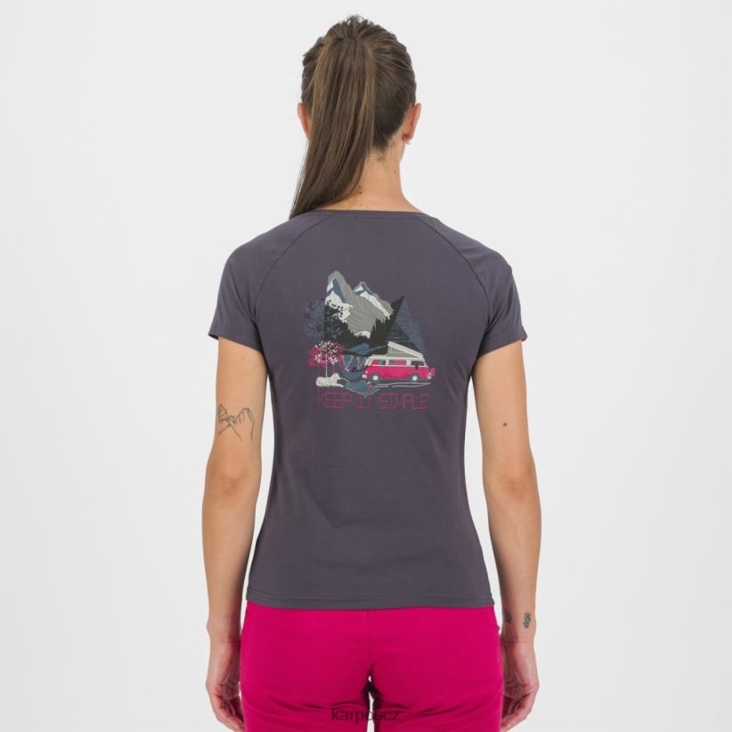 Genzianella s tričkem ženy Karpos ombre modrá tričko| T6XZZH1367