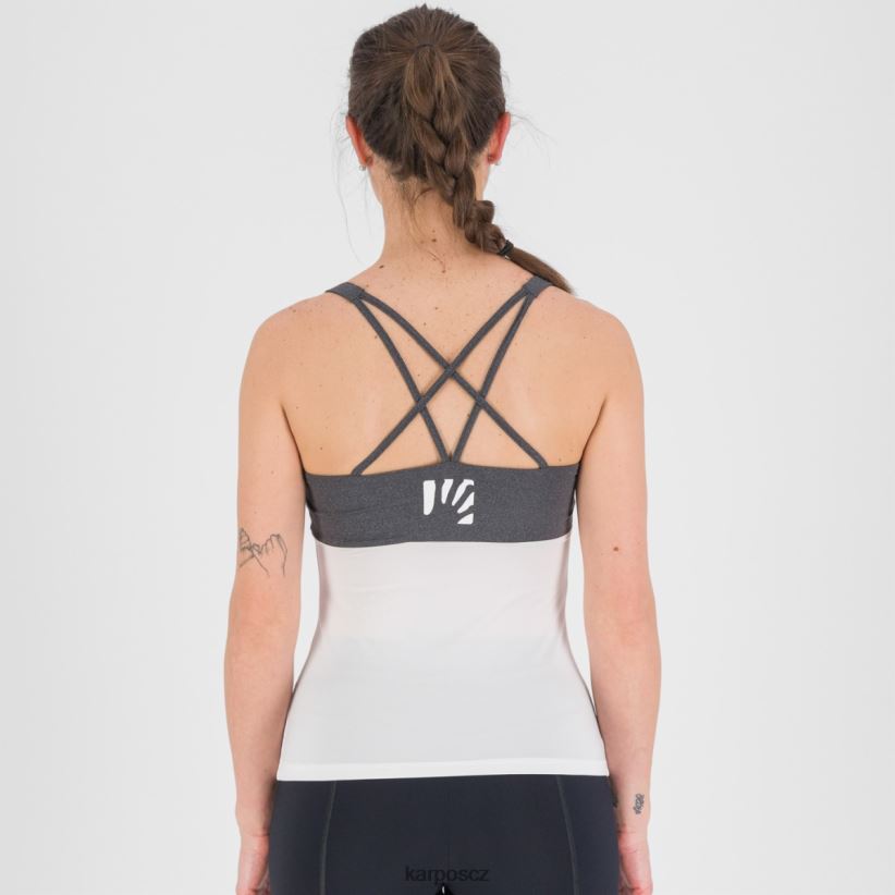 býk evo w top ženy Karpos bílý černý tričko| T6XZZH1326