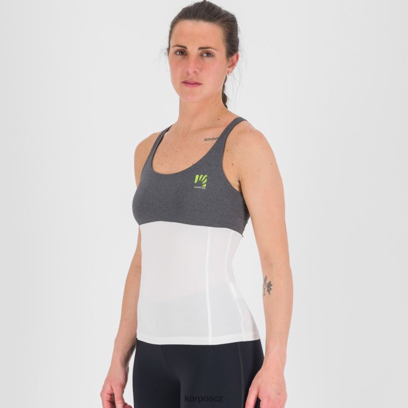 býk evo w top ženy Karpos bílý černý tričko| T6XZZH1326