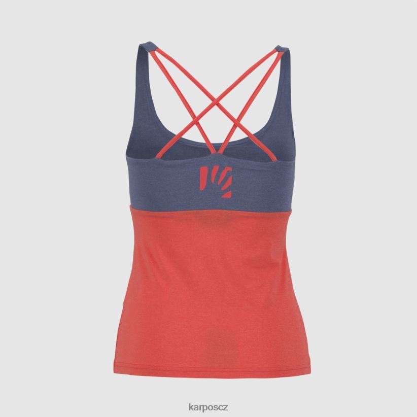 býk evo w top ženy Karpos vintage indigo/žhavý korál tričko| T6XZZH1327