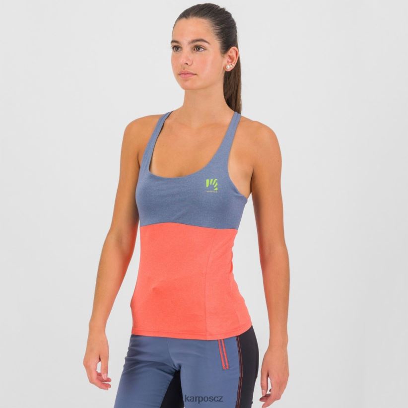 býk evo w top ženy Karpos vintage indigo/žhavý korál tričko| T6XZZH1327