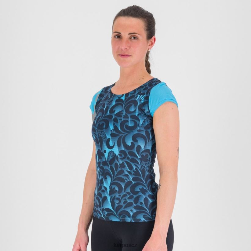loma potisk s dresem ženy Karpos modrý atol / kapitán nebe tričko| T6XZZH1305