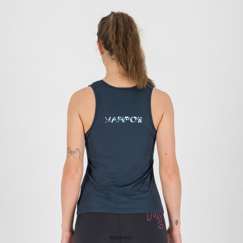 loma w top ženy Karpos nebeský kapitán/bílý/modrý atol tričko| T6XZZH1383