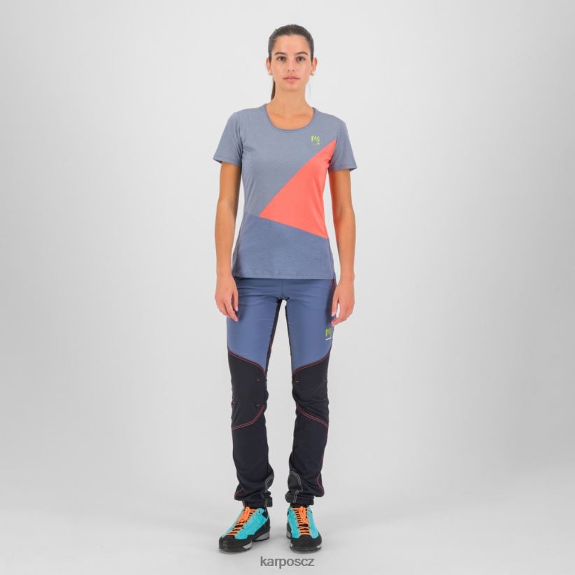 nuvolau s dresem ženy Karpos vintage indigo/žhavý korál tričko| T6XZZH1284