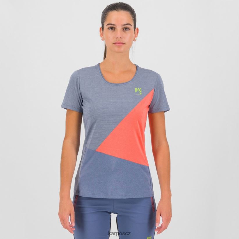 nuvolau s dresem ženy Karpos vintage indigo/žhavý korál tričko| T6XZZH1284