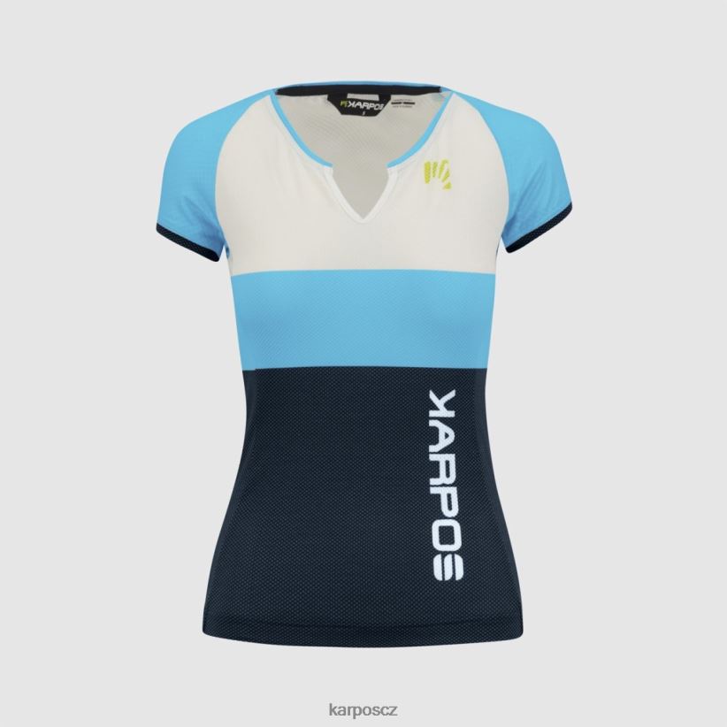 přestěhoval evo w dres ženy Karpos modrý atol/bílý/nebeský kapitán tričko| T6XZZH1245