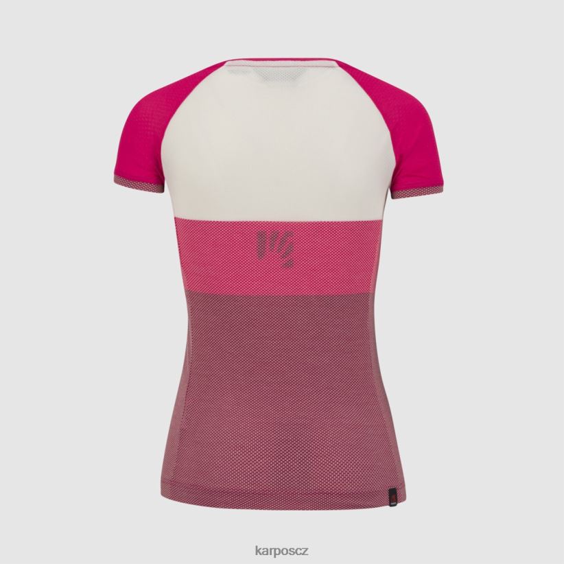 přestěhoval evo w dres ženy Karpos narážky/bílé/třešňové jubileum tričko| T6XZZH1248