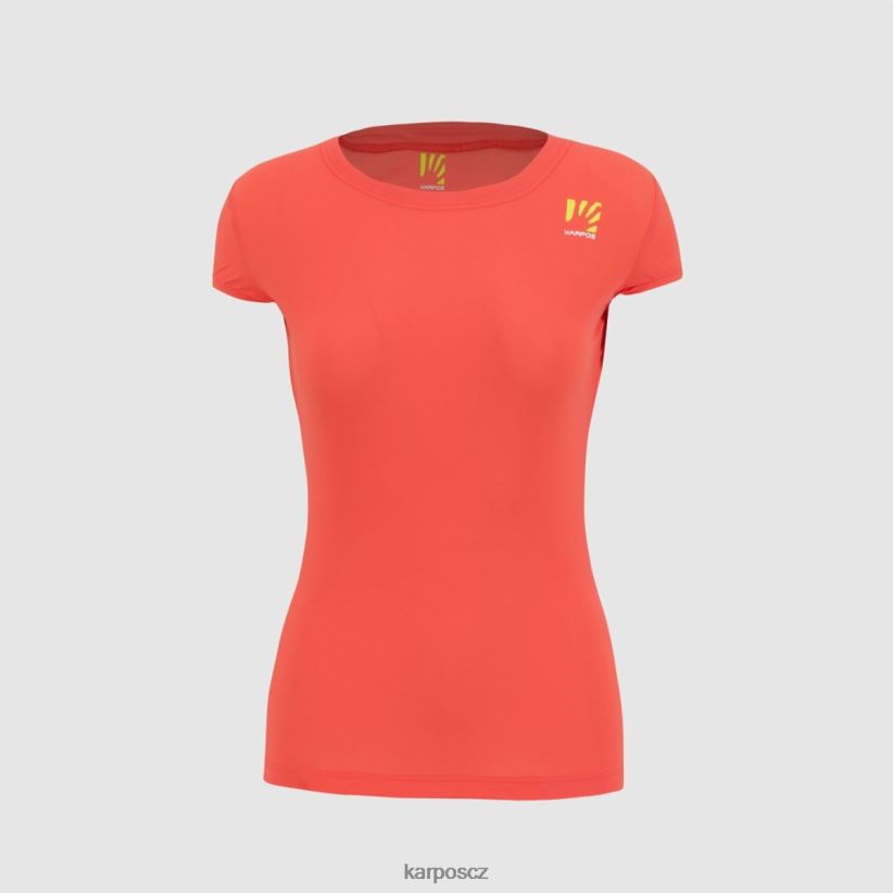 pohodový dres ženy Karpos horký korál tričko| T6XZZH1295