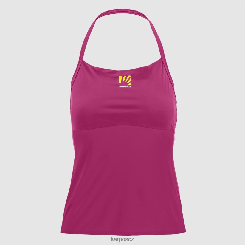 pohodové slunce s top ženy Karpos třešňové jubileum tričko| T6XZZH1336